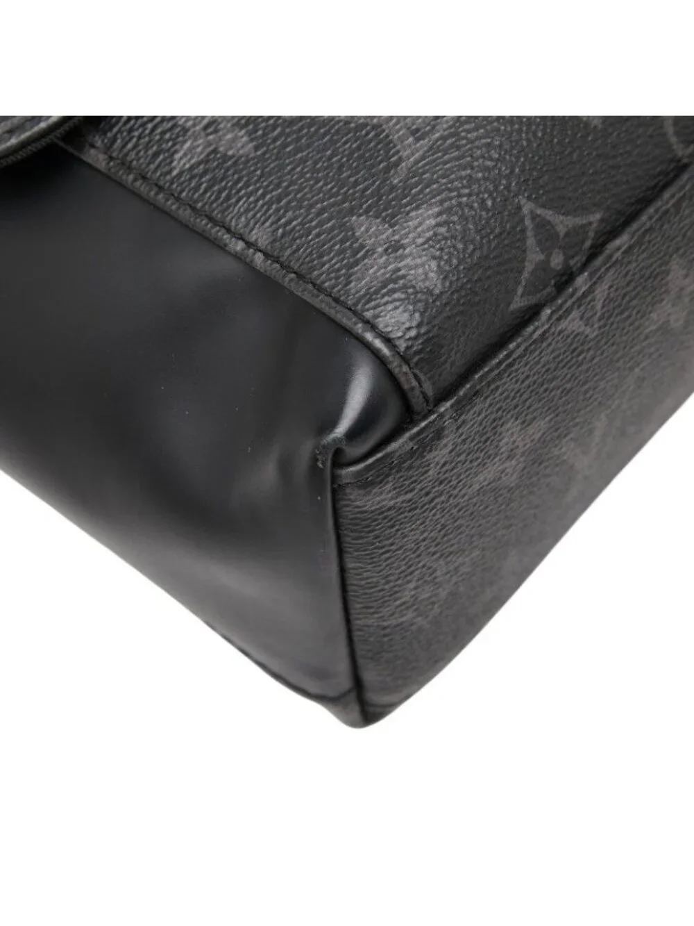 Louis Vuitton Monogram Eclipse Messenger Explorer PM Shoulder Bag Black Leather